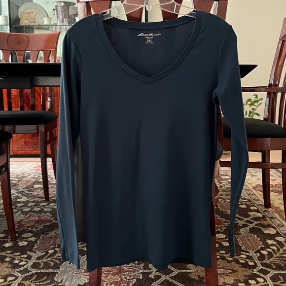 Eddie Bauer Long Sleeve Tee - Dark Teal - Picture 8 of 8